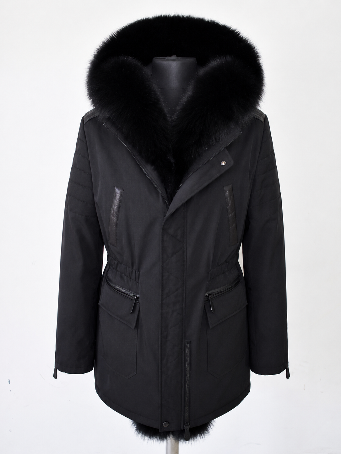 Technical Fox Fur Trim Parka