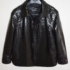 Oversized Python Leather Overshirt