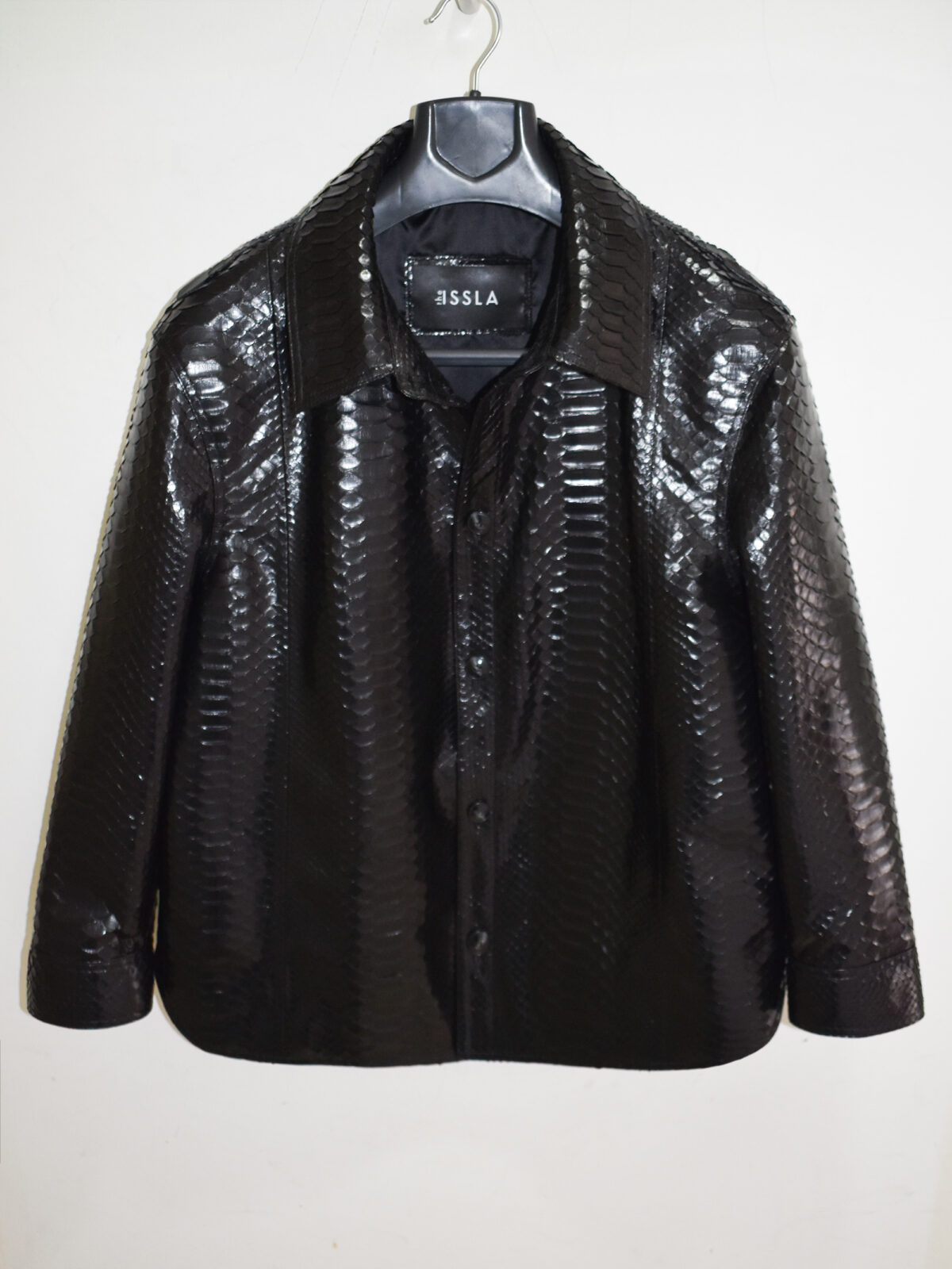 Oversized Python Leather Overshirt