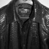 Oversized Python Leather Overshirt