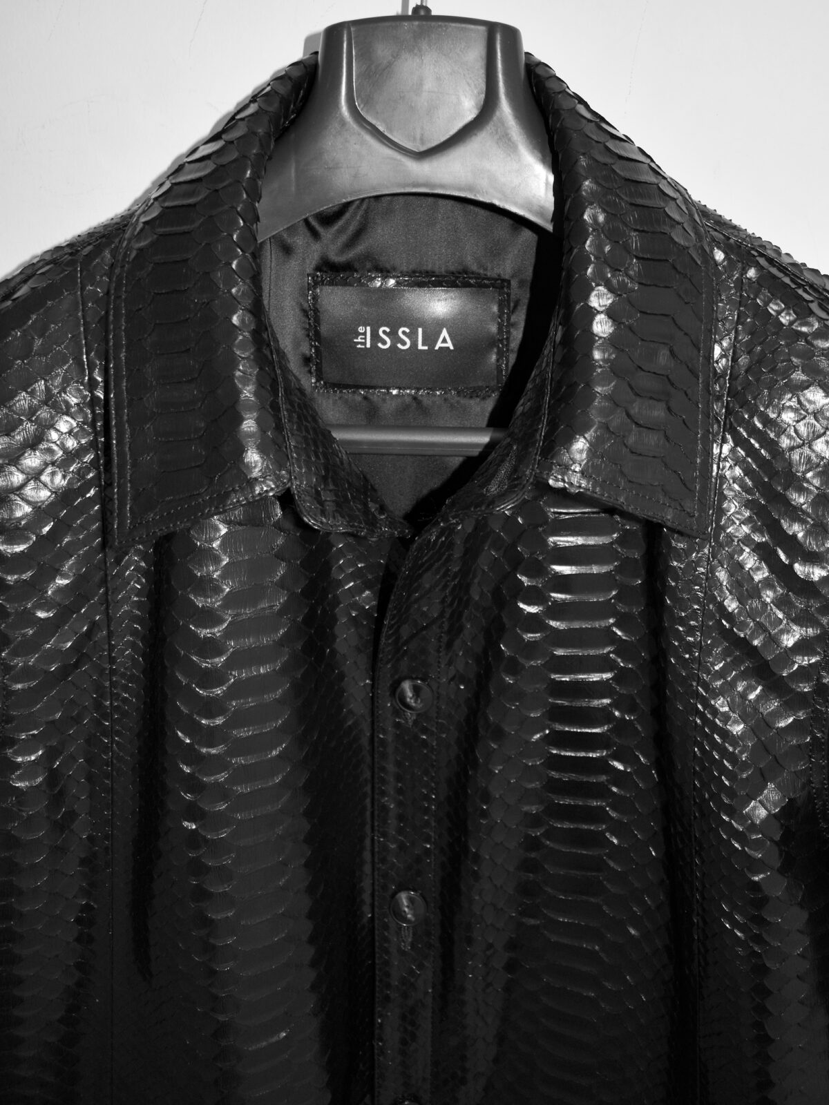 Oversized Python Leather Overshirt