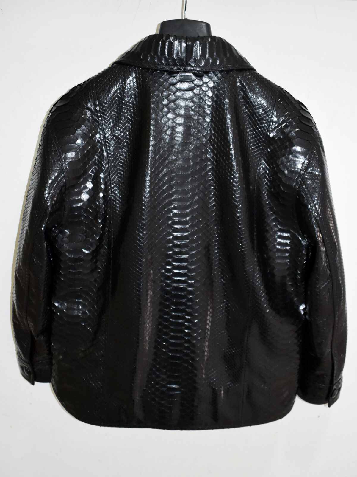 Oversized Python Leather Overshirt