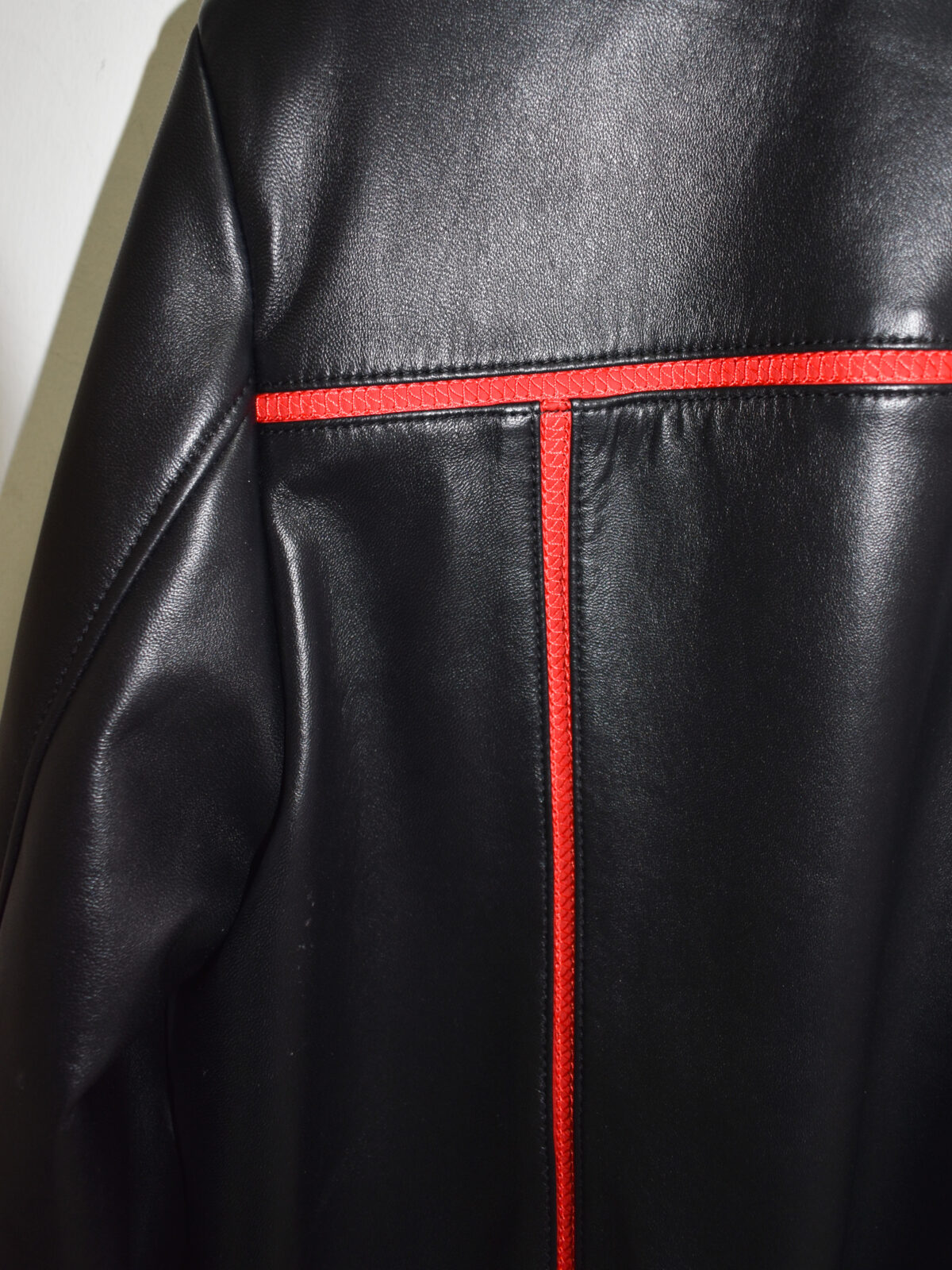 The Monaco Sport-Piped Leather Bomber Jacket