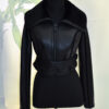 Cropped Shearling Fur Jacket