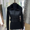Cropped Shearling Fur Jacket