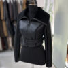 Cropped Shearling Fur Jacket