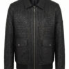 485 The Intrecciato Woven Cargo Bomber
