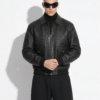 The Intrecciato Woven Cargo Bomber