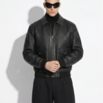 The Intrecciato Woven Cargo Bomber
