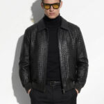 Fine Intrecciato Lambskin Bomber Jacket