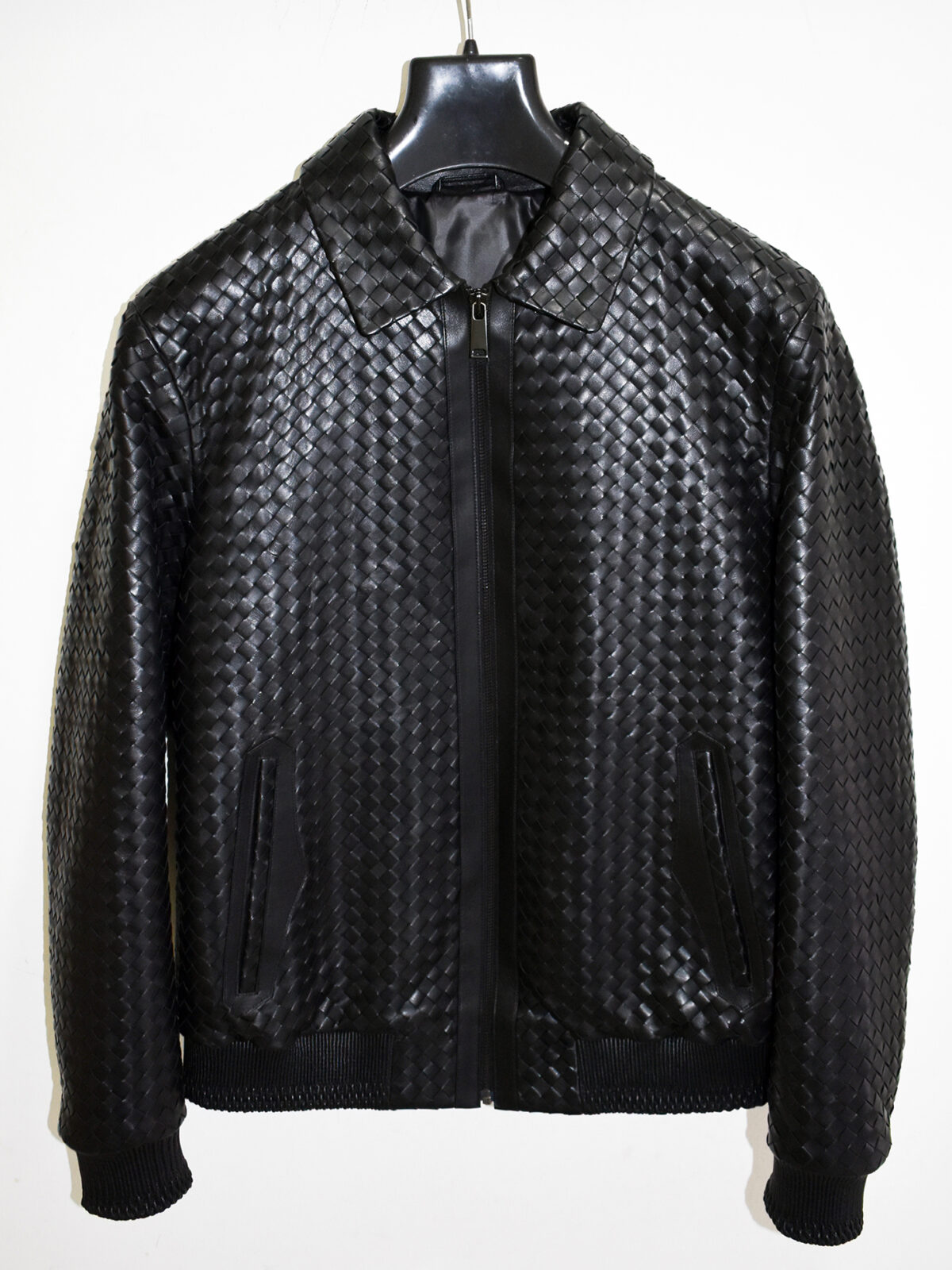 Fine Intrecciato Lambskin Bomber Jacket