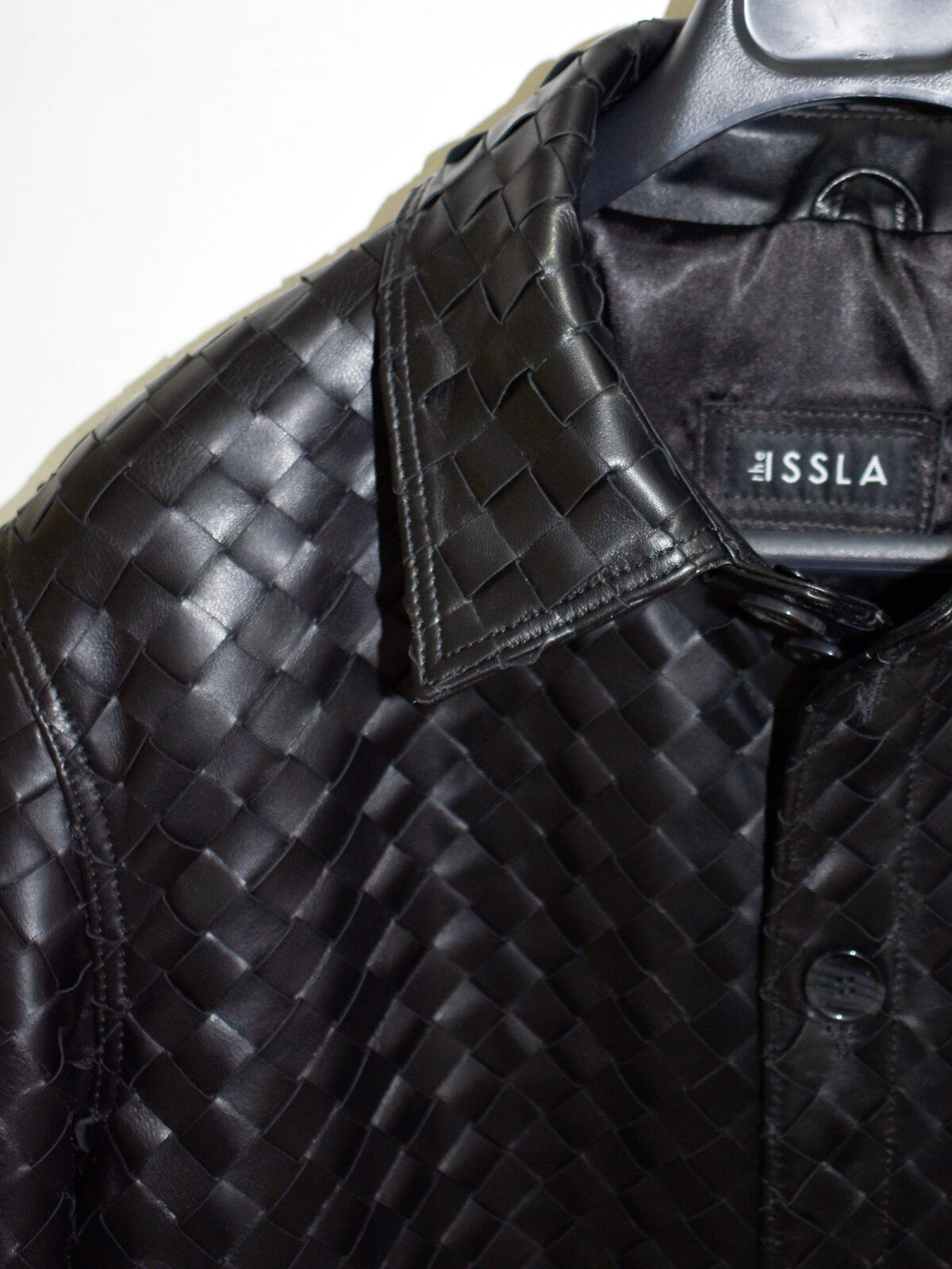 Intrecciato Hand-Woven Leather Overshirt