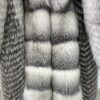 Arctic Marble Fox Fur Coat With Wide Collar