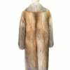 Golden Island Fox Fur Coat With Wide Collar