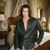 Intrecciato Hand-Woven Leather Overshirt