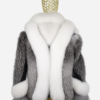 DSC_0294-1 Graphic Two-Tone Fox Fur Jacket