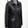 DSC_0624 Black Python Skin Zip Coat