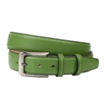 Kelly Green Leather Belt