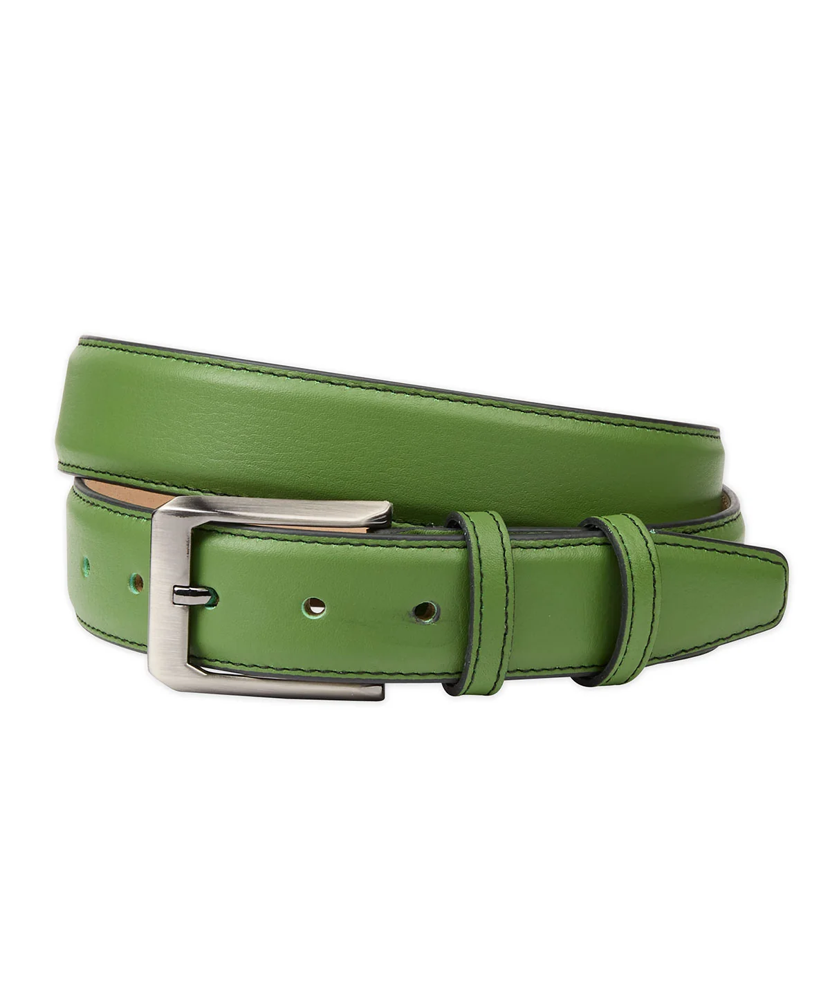 Kelly Green Leather Belt